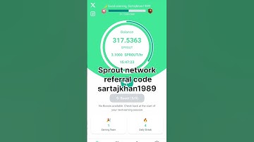 Sprout network referral code#join #crypto #cryptocurrency#refferalcode  #sproutnework