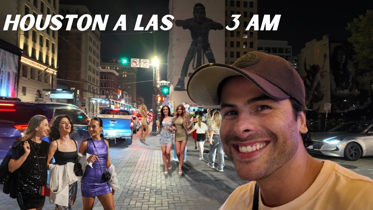 Salí a las 3 AM en HOUSTON y pasó ESTO 😳🔥