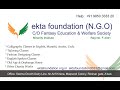 Ekta foundation  ngo 