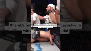 Reactie van Khabib Nurmagomedov op Movlid Khaybulaevs overwinning door middel van submission! #PF...