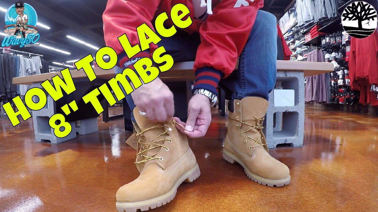 lacing timberland boots