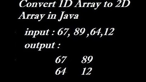 How to Store 1D Array in 2D Array in Java