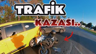 motosiklet kazası !! / motovlog /