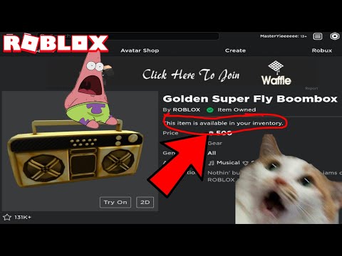 I Bought The Golden Super Fly Boombox In Roblox Golden Radio