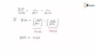 Conversion of TF to State Space Mode in Parallel Form - Control Systems State Space Analysis