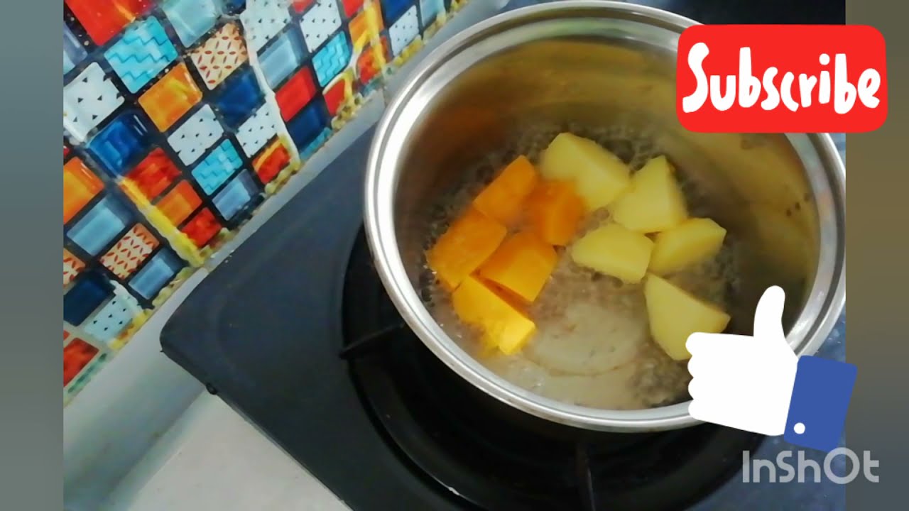 Mashed potato and pumpkin | healthy and weight gain baby food