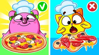 My Special Pizza   Let's Make a Pizza With Fruits    + More Funny Kids Stories