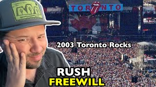 RUSH Freewill LIVE 2003 Toronto Rocks | REACTION