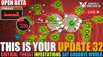 State of Decay 2 Update 32 Lethal Zone Critical 300+Threat Level Siege, Purging Infestations