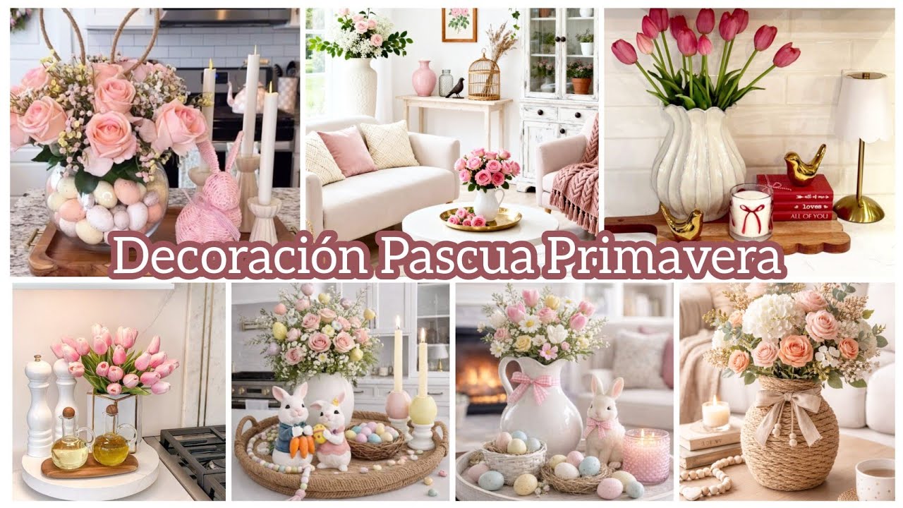 Идеи весеннего пасхального декора 🌸🌼🐇