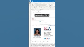 How to insert an image into an Outlook email message