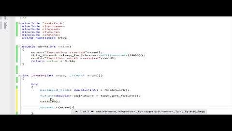 packed_task in c++ | features of C++ 11