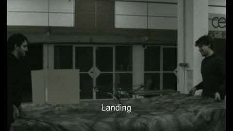 Landing a VTOL Unmanned Aerial Vehicle on a moving platform using optical flow