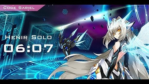 【Elsword TW】04/26 Code Sariel Henir solo 06:07 (Challenge Mode)