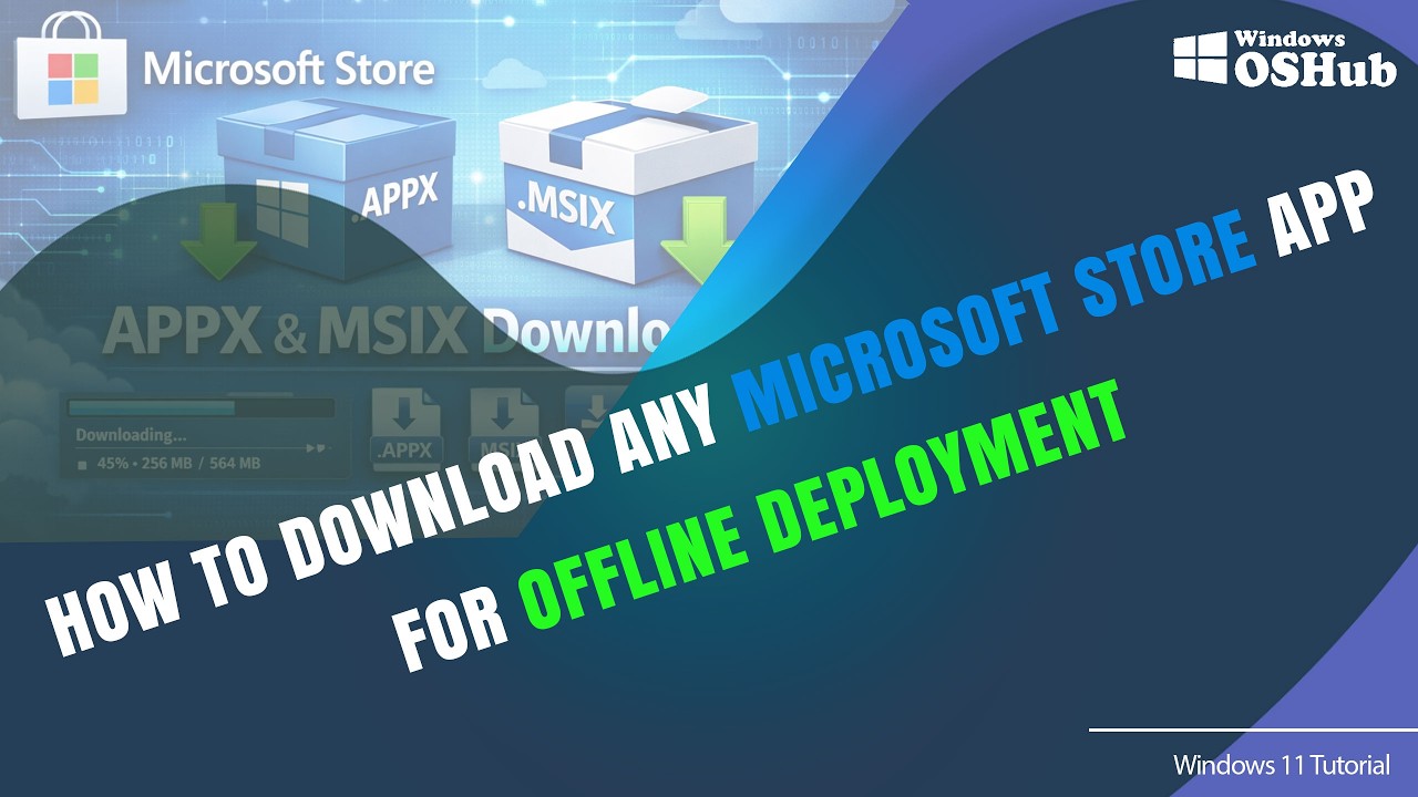 How to Download Offline Installer for ANY Microsoft Store App (APPX