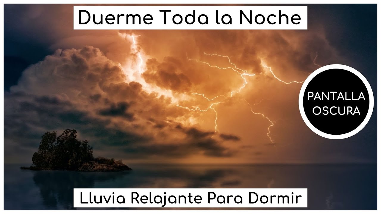 🌧 Sonido de LLUVIA Relajante para DORMIR 8 HORAS | Duerme en 5 Minutos ...
