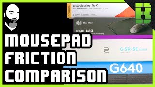 Mouse Pad Comparison Logitech vs Steelseries Qck vs MP510 Cooler Zowie GSR SE Divina - YouTube