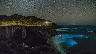 Glowing phytoplankton lights up California coast