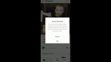 Action blocked Instagram error fix.