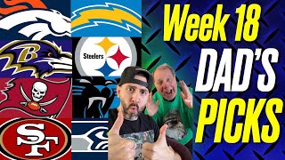 NFL Week 18 Picks &amp; Predictions for Every Game | DAD'S PICKS