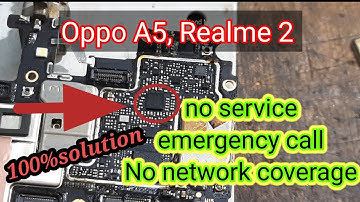 Oppo A5 and realme 2, No service emergency call, no network coverage. Solution by nand Mobile