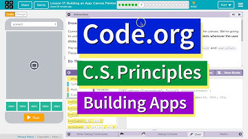 Building an App Canvas Painter Lesson 17.7 Tutorial with Answers Code.org CS Principles