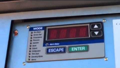 Carrier comfort link scrolling control panel