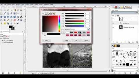 Add Border To Text In Gimp