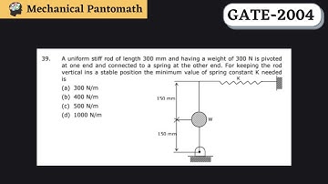 Q-39 | GATE Mechanical-2004 Solved Paper | GATE Mechanical Previous Year Question Solution