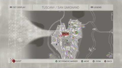 Assassins Creed 2::Tuscany-Feather Locations