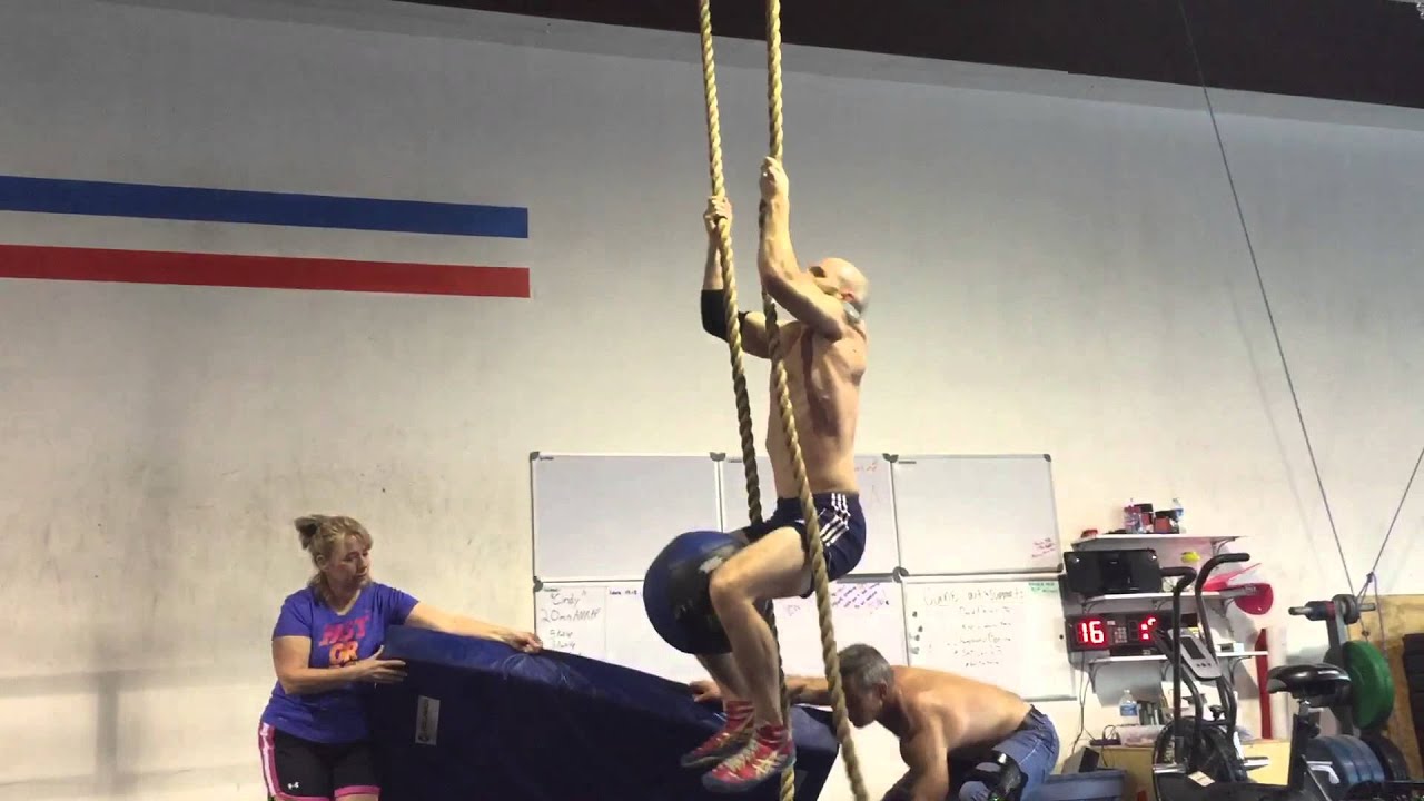 WallBall Double Rope Climb - YouTube