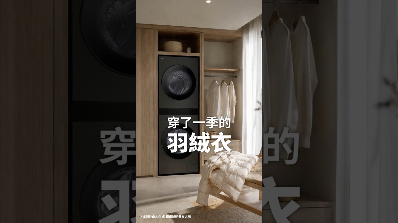 LG WashTower™ 1818:熱泵護理,給羽絨衣一場溫暖 SPA 💆♀️✨ |LG 縮圖