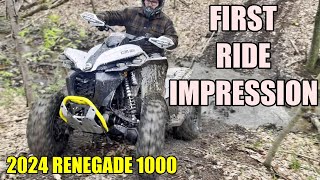 Dan's first thoughts on his new Can Am Renegade 1000. Thing is a BEAST!!!