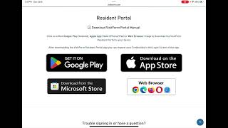 VisitForm "How to download the VisitForm app to your device"