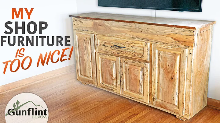 Spalted Maple TV Stand with Storage || Woodworking Project
