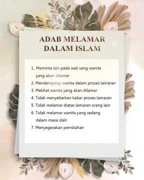 Adab Melamar dalam Islam | Story WA | Quots
