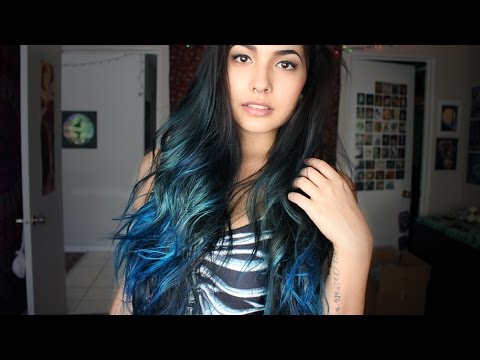 Blue Hair With Sparks Colours Electric Blue And Mermaid Blue Youtube