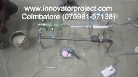 automatic Pneumatic Reciprocating water pumping system project / mechanical mini project ideas