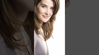 Cobie Smulders At Grey Outfit & Black Books