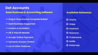 Dot Accounts v2.8 - SaaS Business & Accounting Software