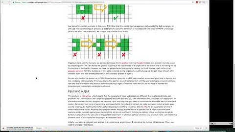 Google Codejam 2018 Qualification Round - Go, Gopher!