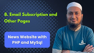 News Portal Website with PHP & MySQL – Email Subscription and Other Pages (Part 8)