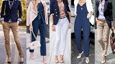 ? ?Cómo combinar un pantalón azul marino. 5 Outfits casuales I Consuelo  Guzmán, Asesora de Imagen - YouTube