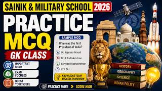 GK Practice MCQ Class | Sainik School & RMS 2026 Preparation