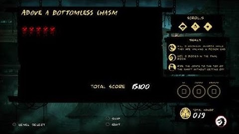 Mark of the Ninja Final Room of Above a Bottomless Chasm Only Using 1 Guard