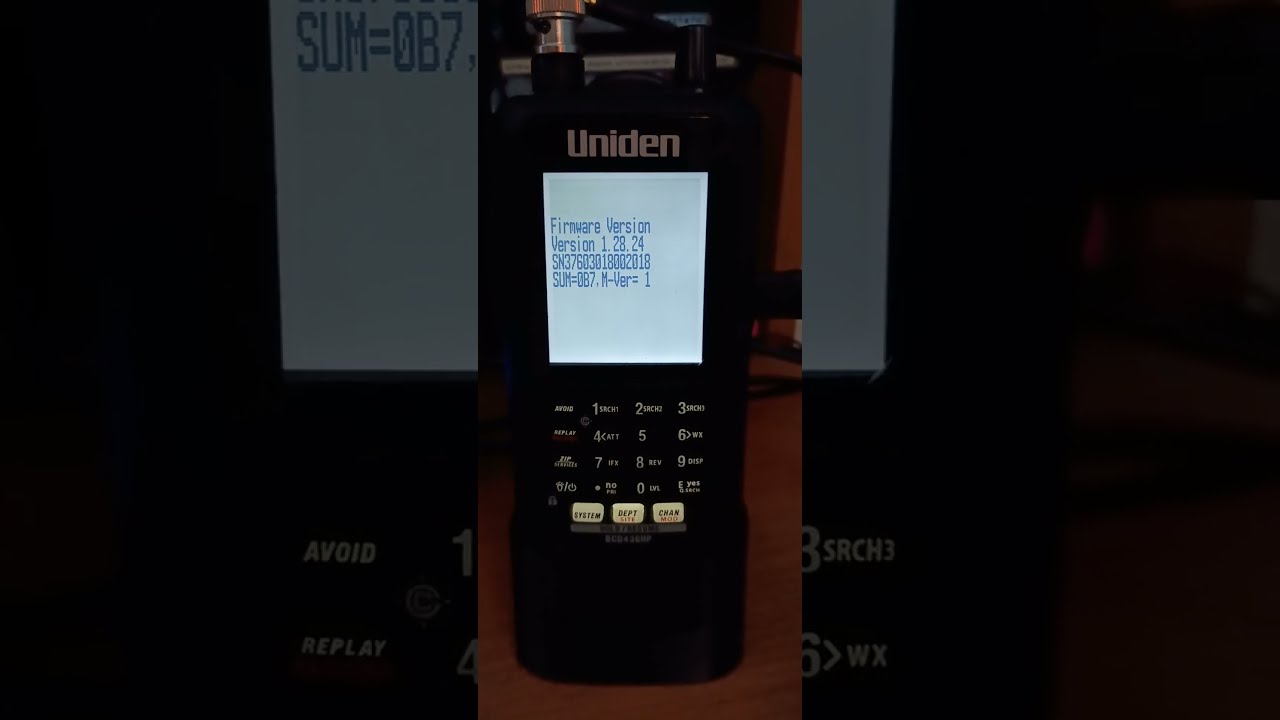New Firmware Uniden BCD 436HP Scanner 1 28 24