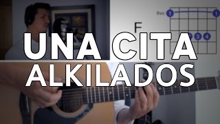 Video thumbnail of "Una Cita Alkilados Tutorial Cover - Guitarra [Mauro Martinez]"