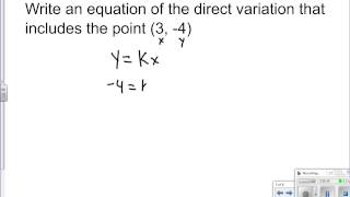 5 2 direct variation