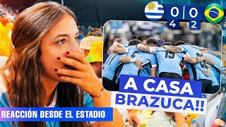 Uruguay ELIMINATED BRAZIL and is in the SEMIFINALS | REACTION at the *Copa América 2024* STADIUM 🇺🇾