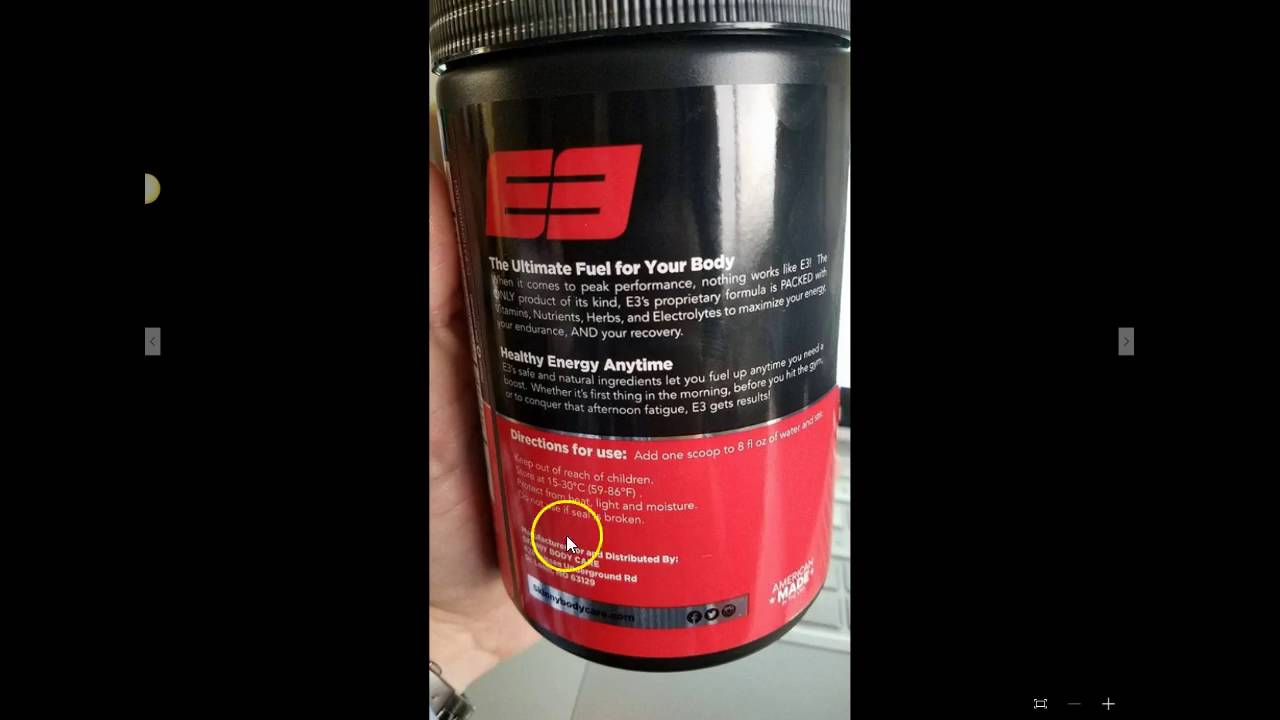 Skinny Body Care Brand New Product Energy Endurance Electrolytes (E3)